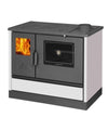 Cucina a legna con forno 7,7 kw bordeaux